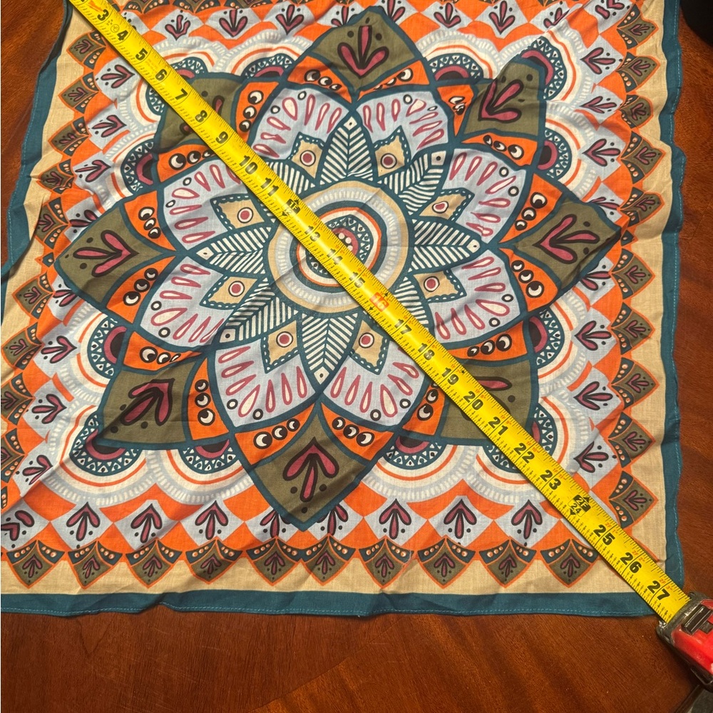 Colorful Mandala Pattern Scarf